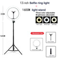 10"/13" LED Ring Light with Tripod – Dimmable USB Selfie Light for Video & Live
