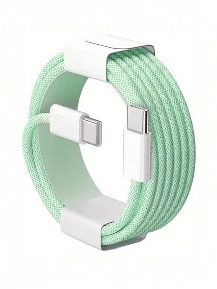 Cable USB-C to USB-C Fast Charging Cable  – Nylon Braided, 3 Lengths
