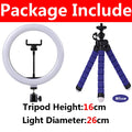 10" LED Selfie Ring Light with Mini Tripod – Dimmable Fill Light for Photography