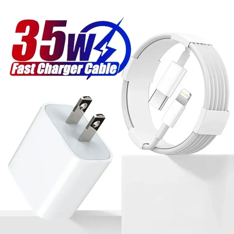 Charger 35 W PD Fast USB-C Power Adapter with C-C Cable
