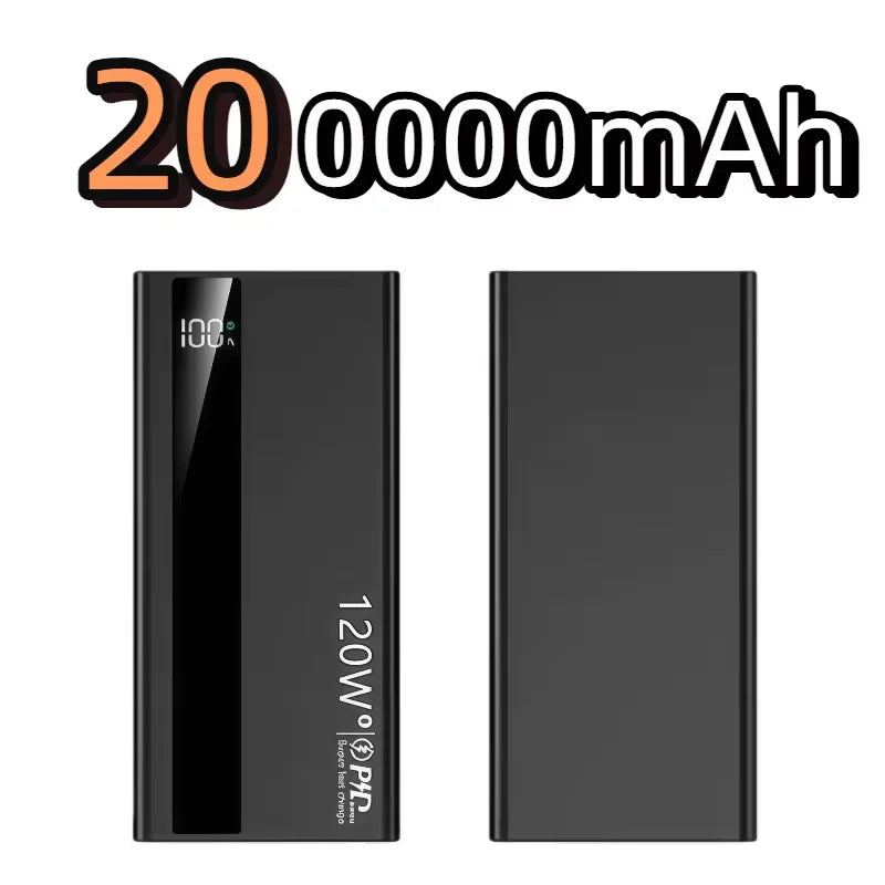 Power Bank 120W Carregamento Super Rápido Portátil
