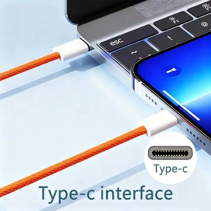 Cable USB-C to USB-C Fast Charging Cable  – Nylon Braided, 3 Lengths