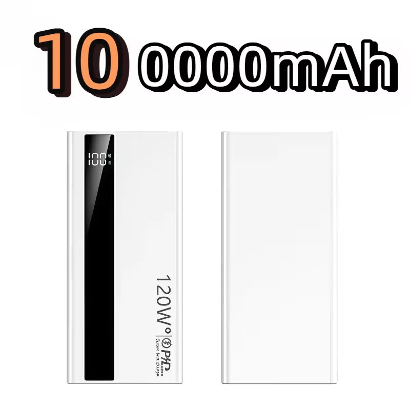 Power Bank 120W Carregamento Super Rápido Portátil