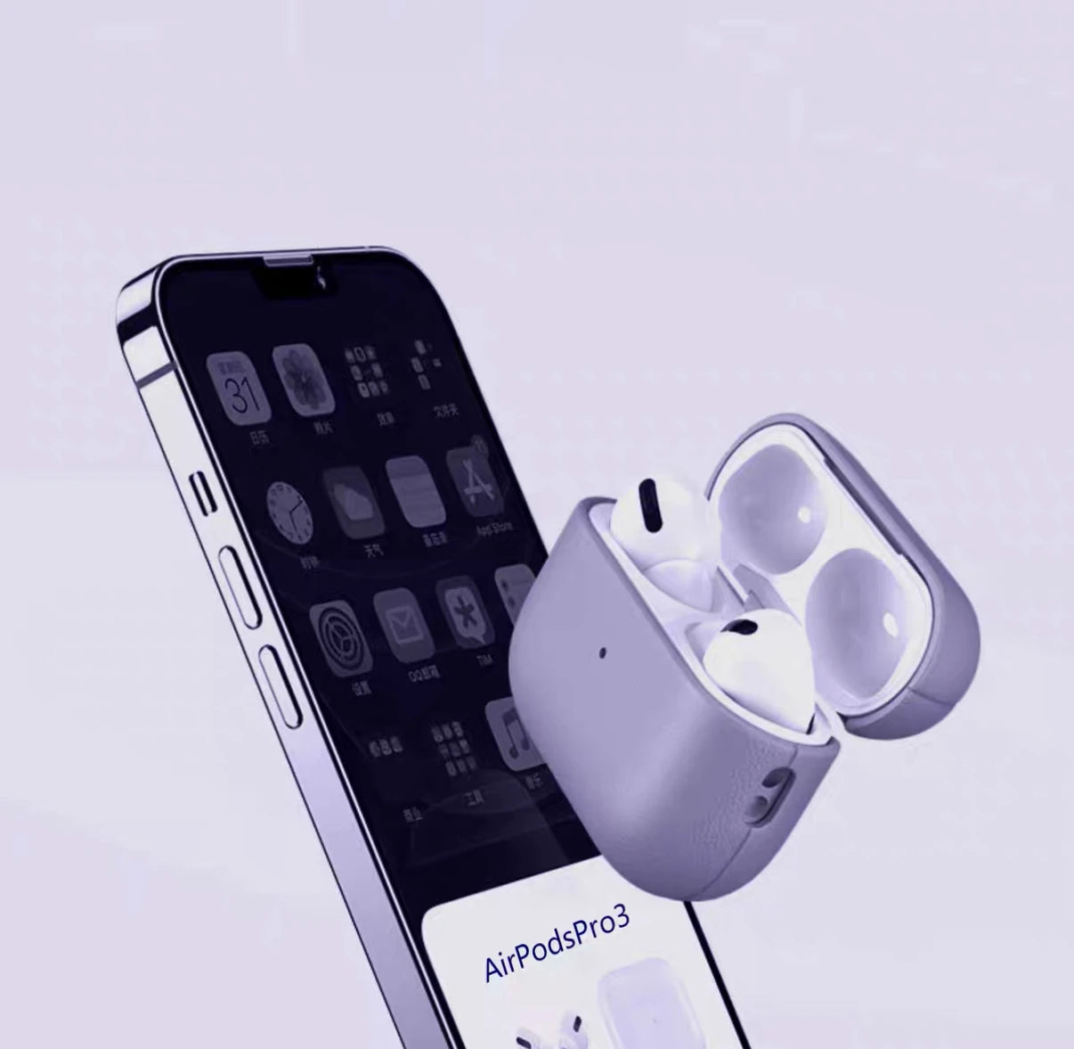 NAPPA Genuine Leather AirPods Case – Retro Cowhide Style