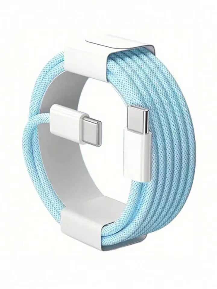 Cable USB-C to USB-C Fast Charging Cable  – Nylon Braided, 3 Lengths