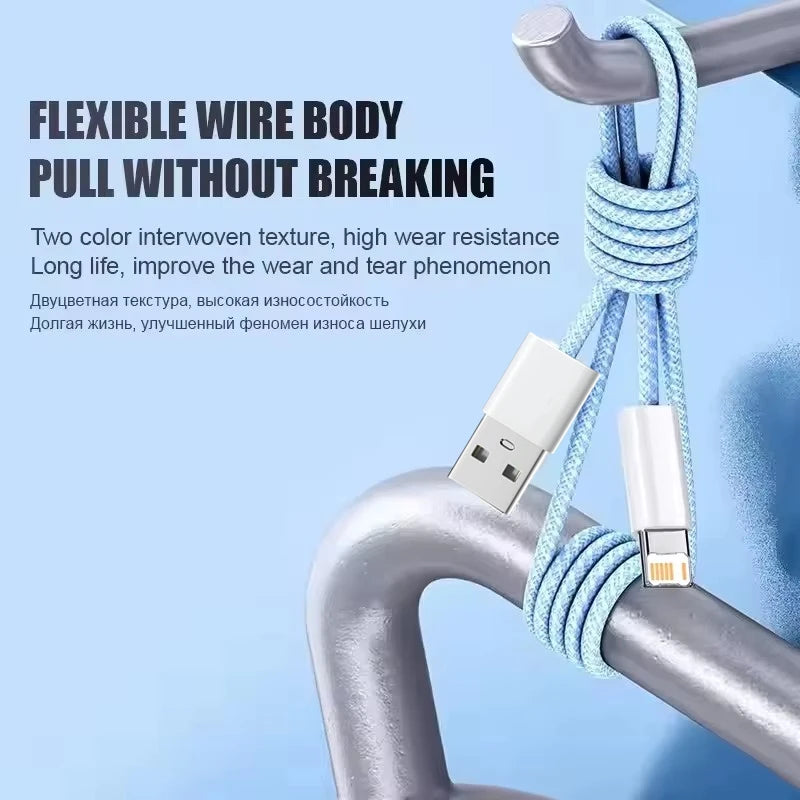 Cable 20W Braided Fast Charging USB-A – 1m & 2m