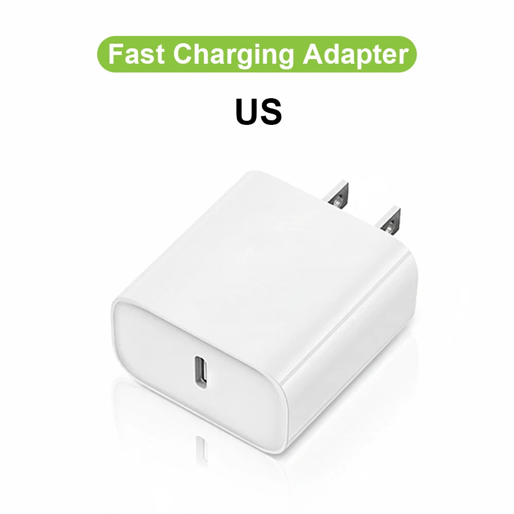Carregador Rápido PD de 30W - Adaptador de Energia USB-C com Cabo