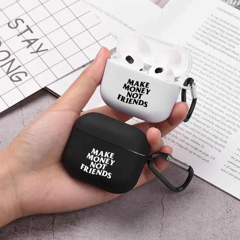 "Make Money" Graphic AirPods Case – Cool Earphone Cover