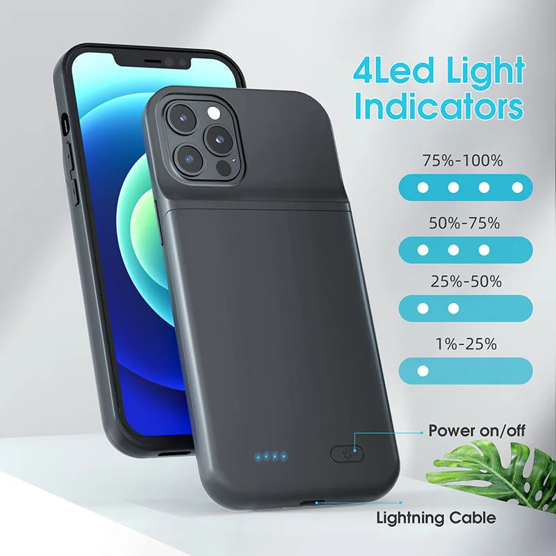 Power Bank Battery Charger - 2 in 1 Protective Cover with Built-in