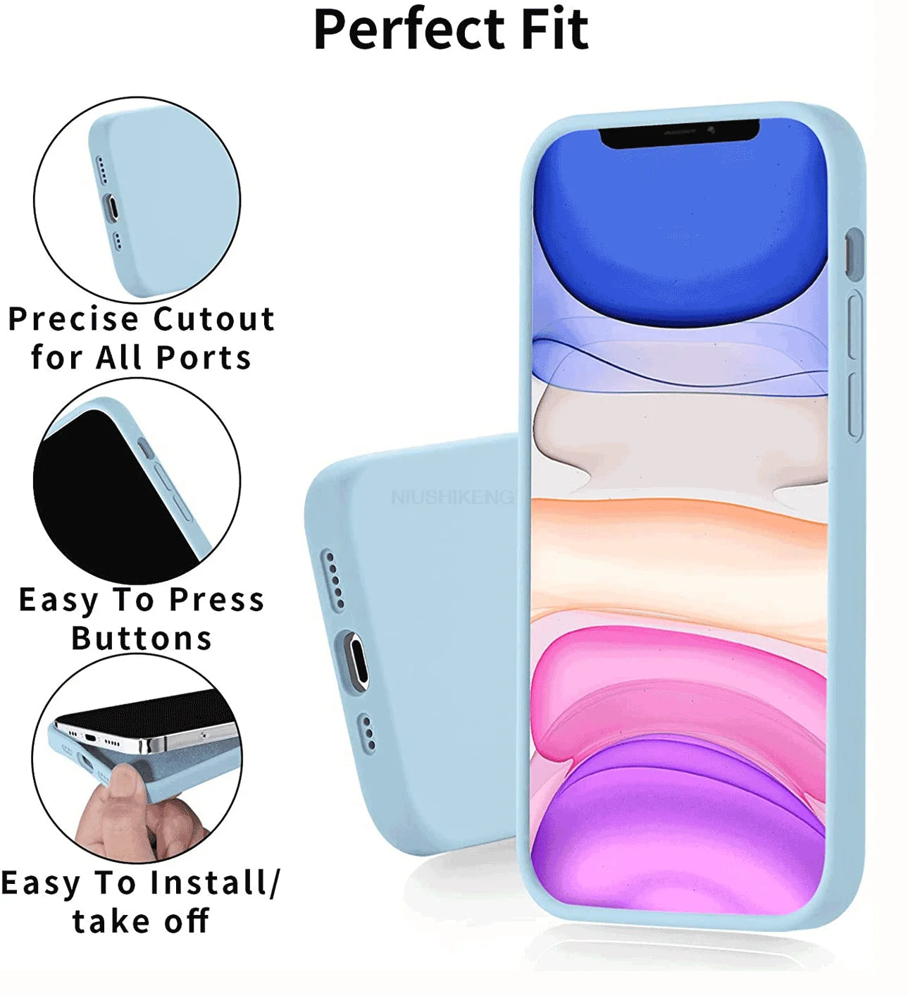 Luxury Liquid Silicone - Camera Protection Cover