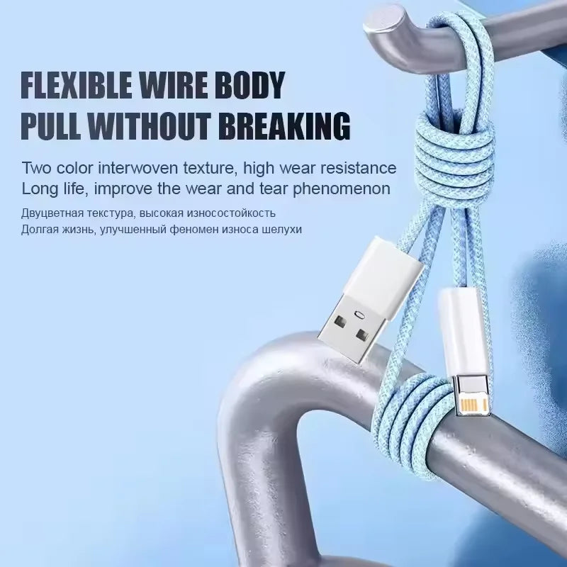 Cable 20W Braided Fast Charging USB-A – 1m & 2m