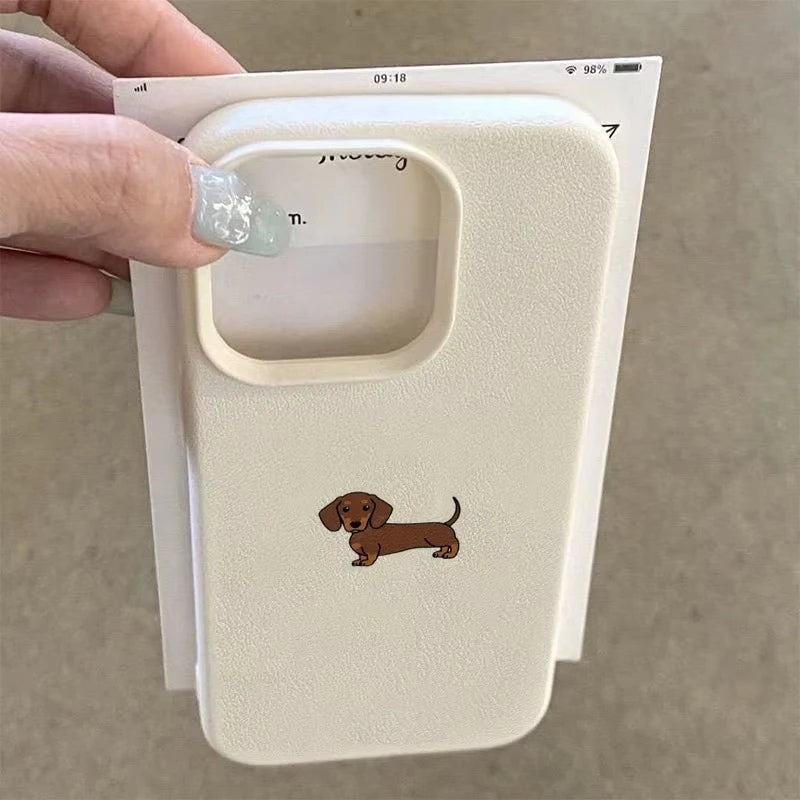 Cute Dachshund Phone Case – Soft & Protective Cover