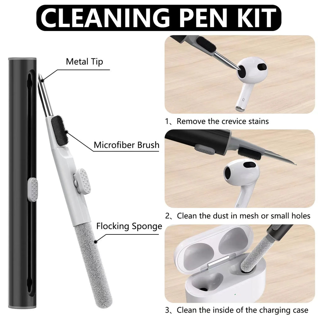 AirPods Case with Cleaner Kit – Soft Silicone Protective Cover