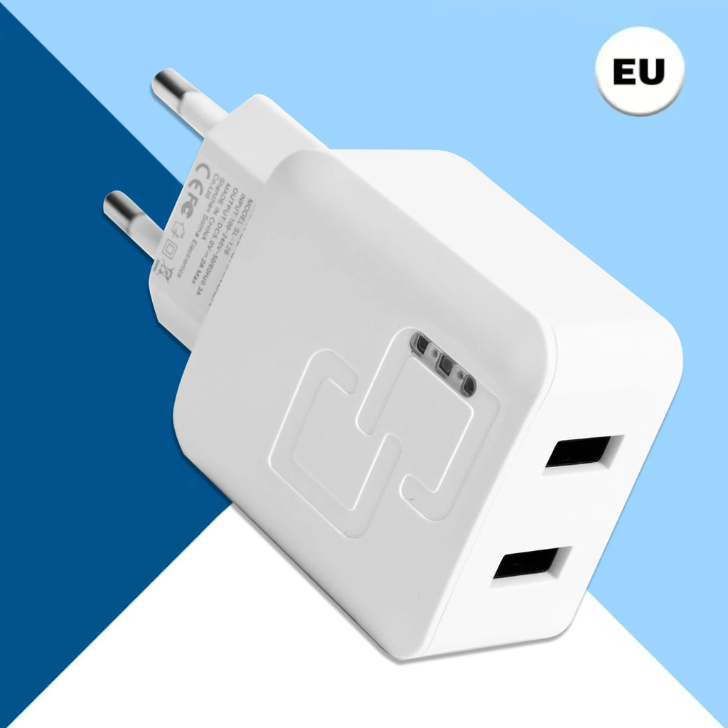 Carregador Rápido USB de Porta Dupla