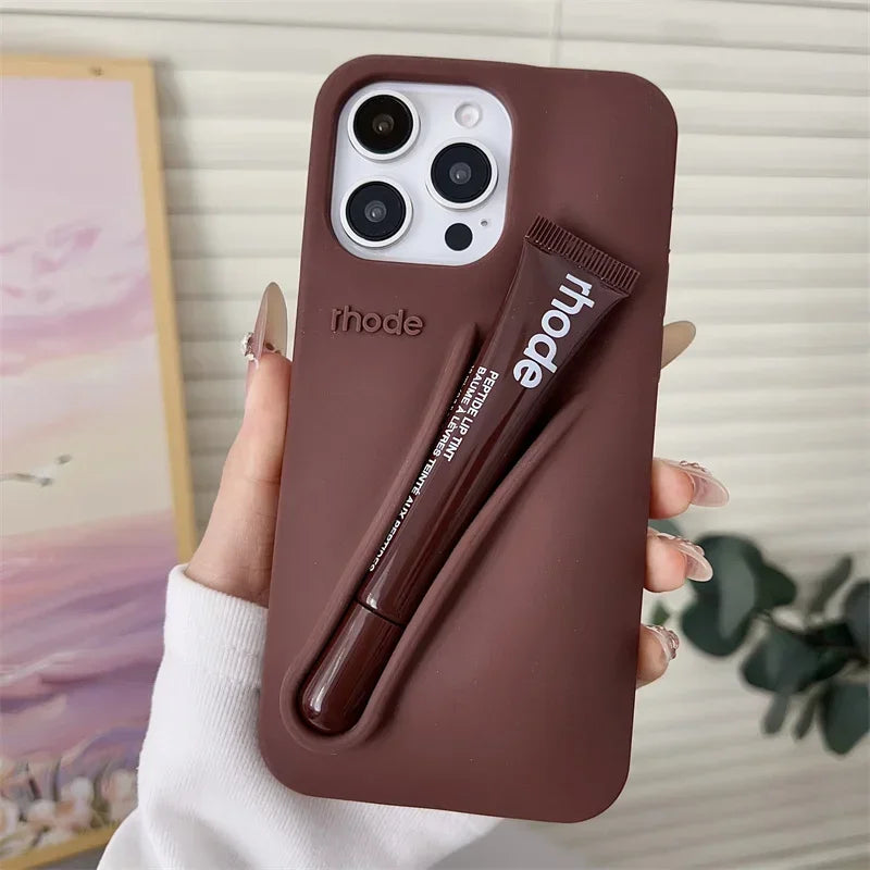 Rhode Lip Gloss Cute Makeup Holder Cover