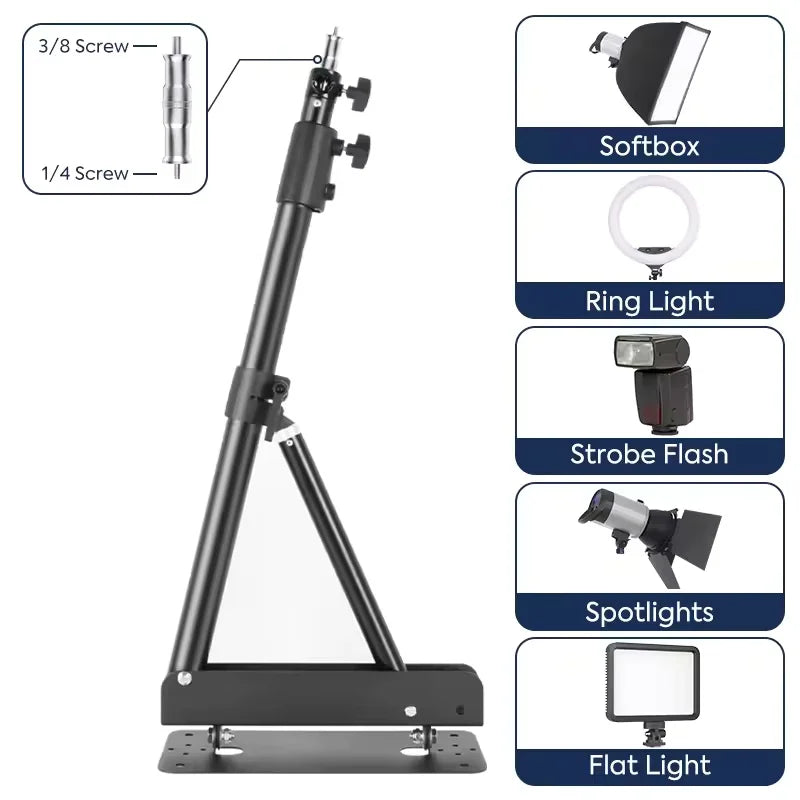 18" LED Ring Light with Wall Mount Boom Arm & Remote – Studio Lighting Kit