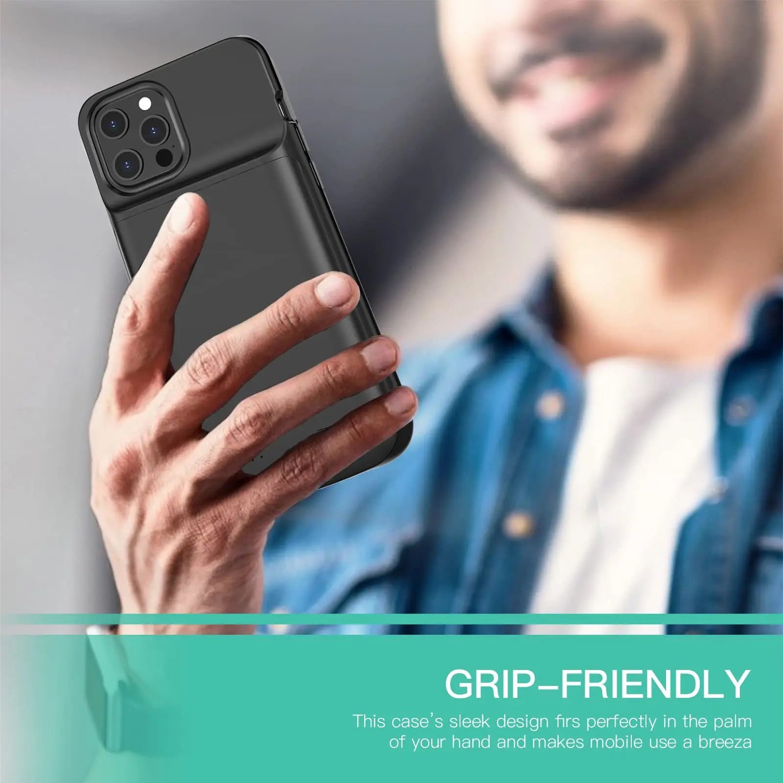 Power Bank Battery Charger - 2 in 1 Protective Cover with Built-in