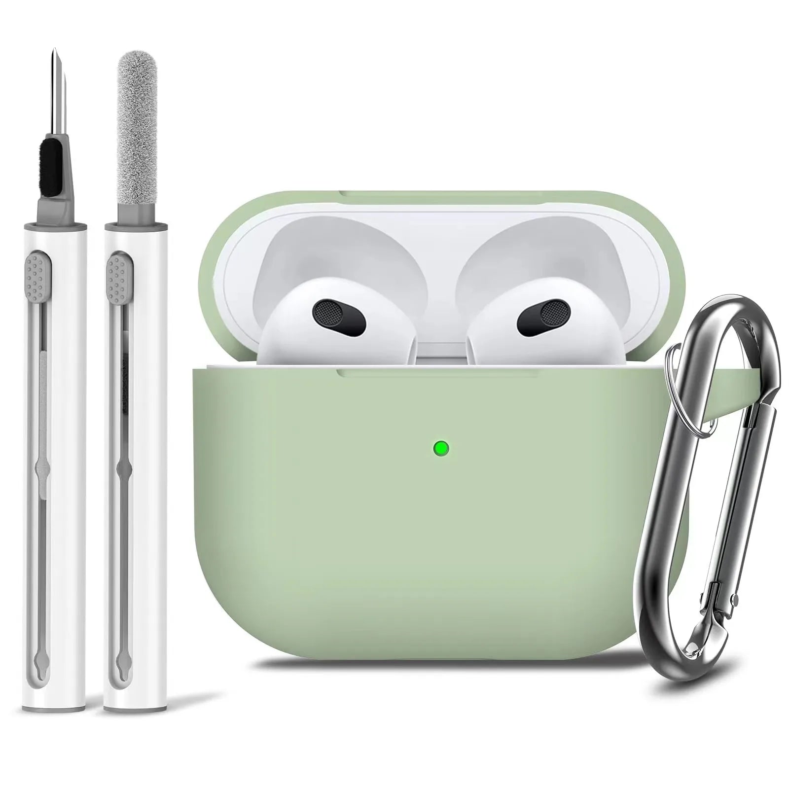 AirPods Case with Cleaner Kit – Soft Silicone Protective Cover