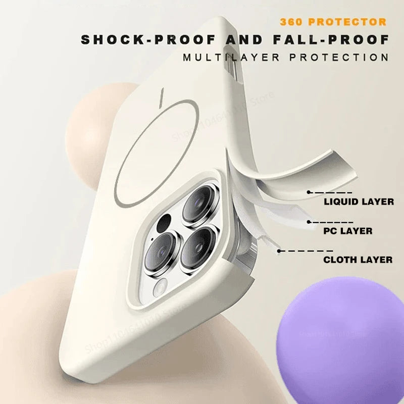 Case Magnetic MagSafe - Shockproof Silicone Cover