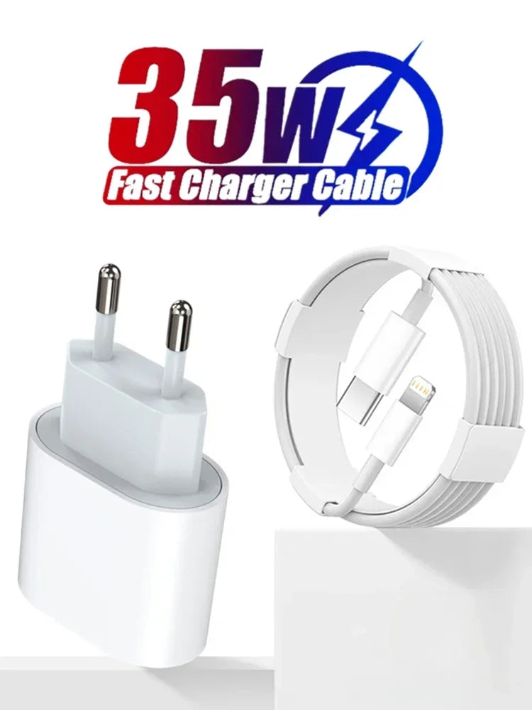 Charger 35 W PD Fast USB-C Power Adapter with C-C Cable