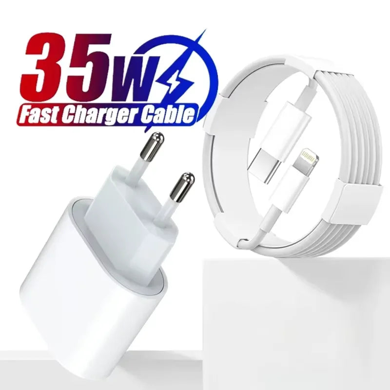 Charger 35 W PD Fast USB-C Power Adapter with C-C Cable
