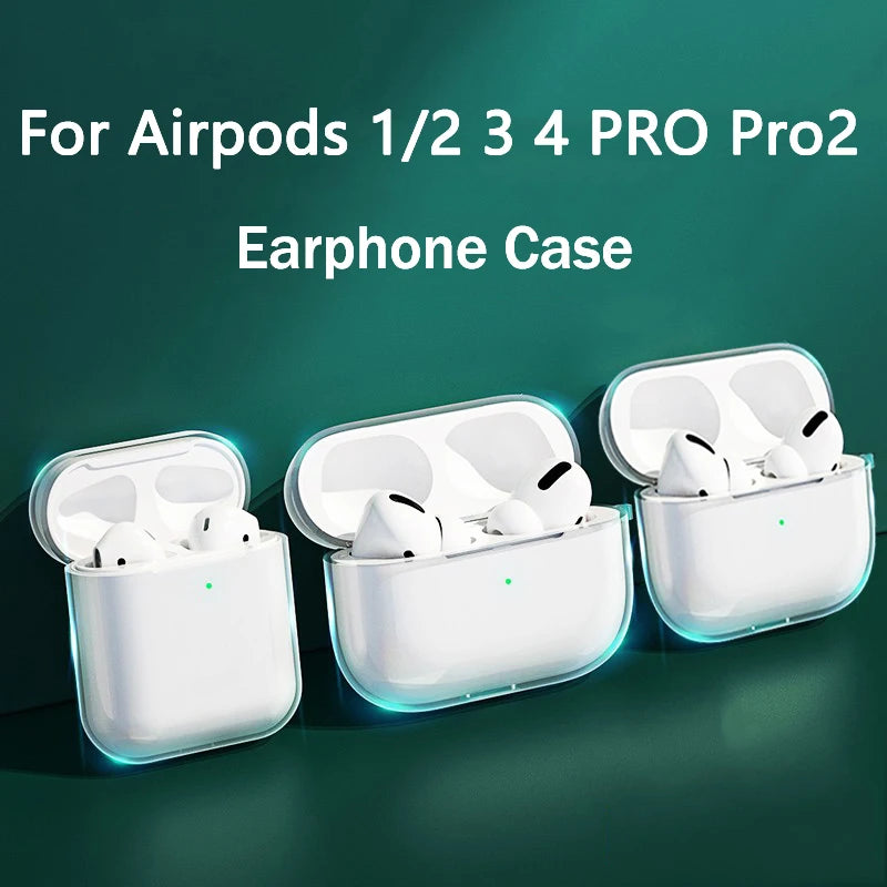 Transparent AirPods Protective Case – Clear Hard Shell