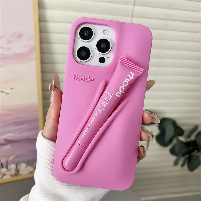 Rhode Lip Gloss Cute Makeup Holder Cover