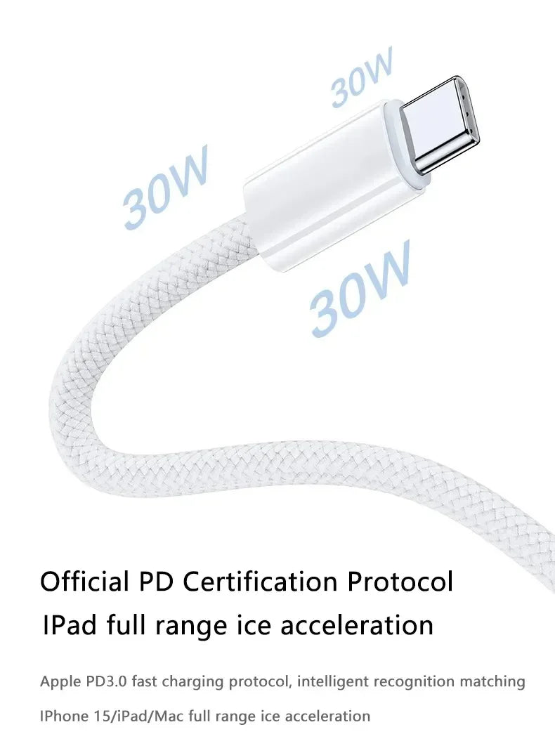 Cable 60W USB-C Fast Charging  – Braided PD