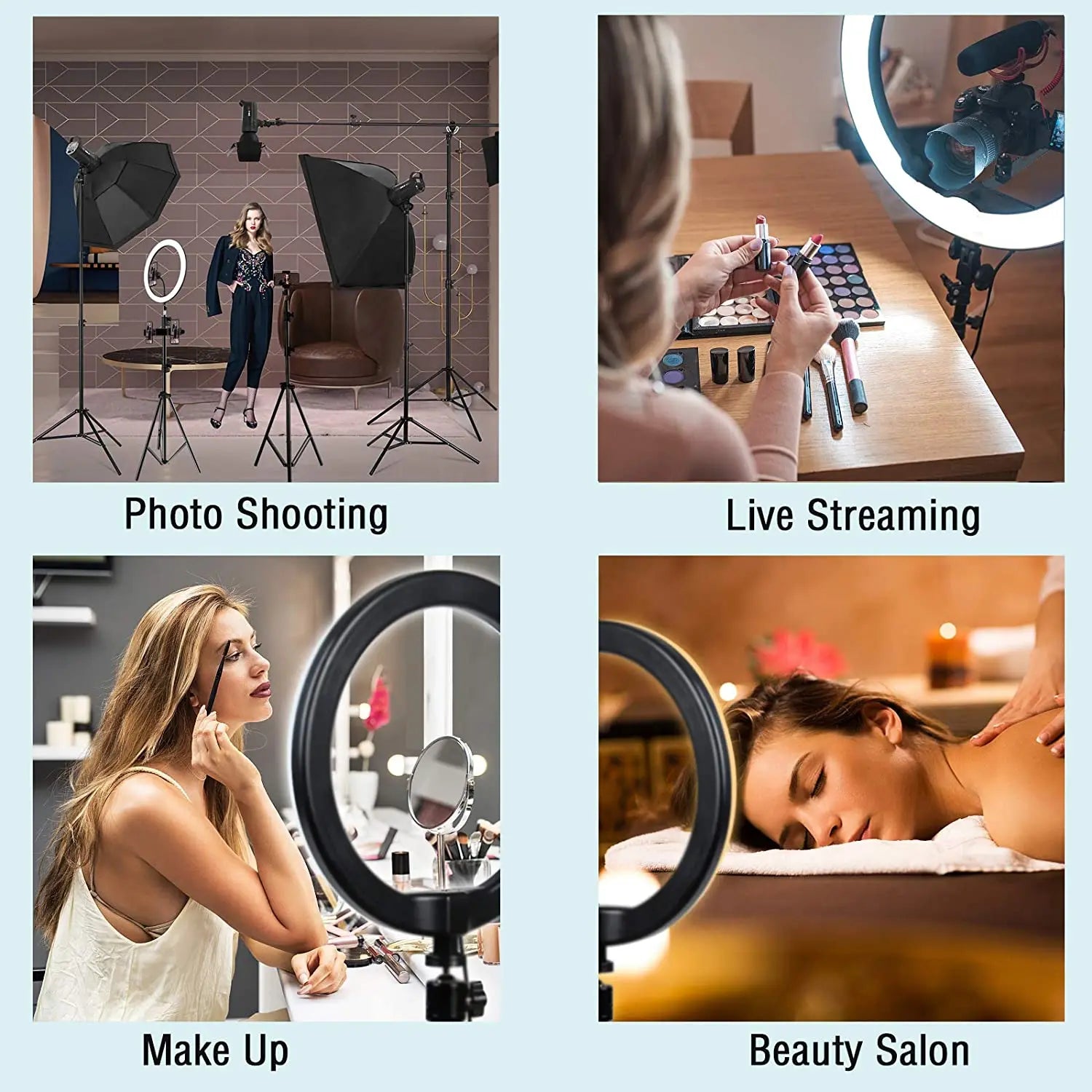 12" LED Ring Light with Tripod Stand – Dimmable USB Fill Light for YouTube & Live
