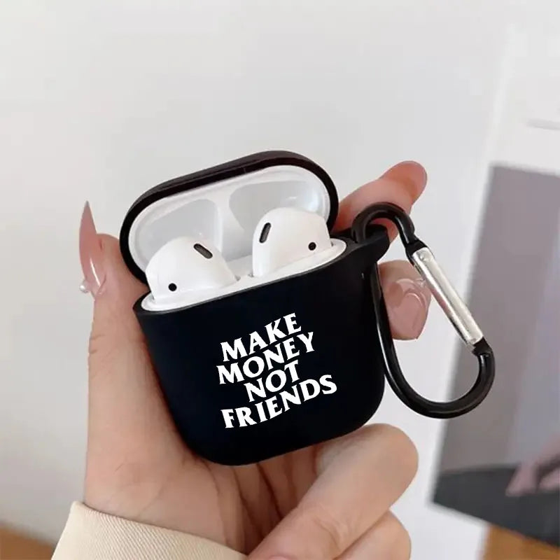 "Make Money" Graphic AirPods Case – Cool Earphone Cover