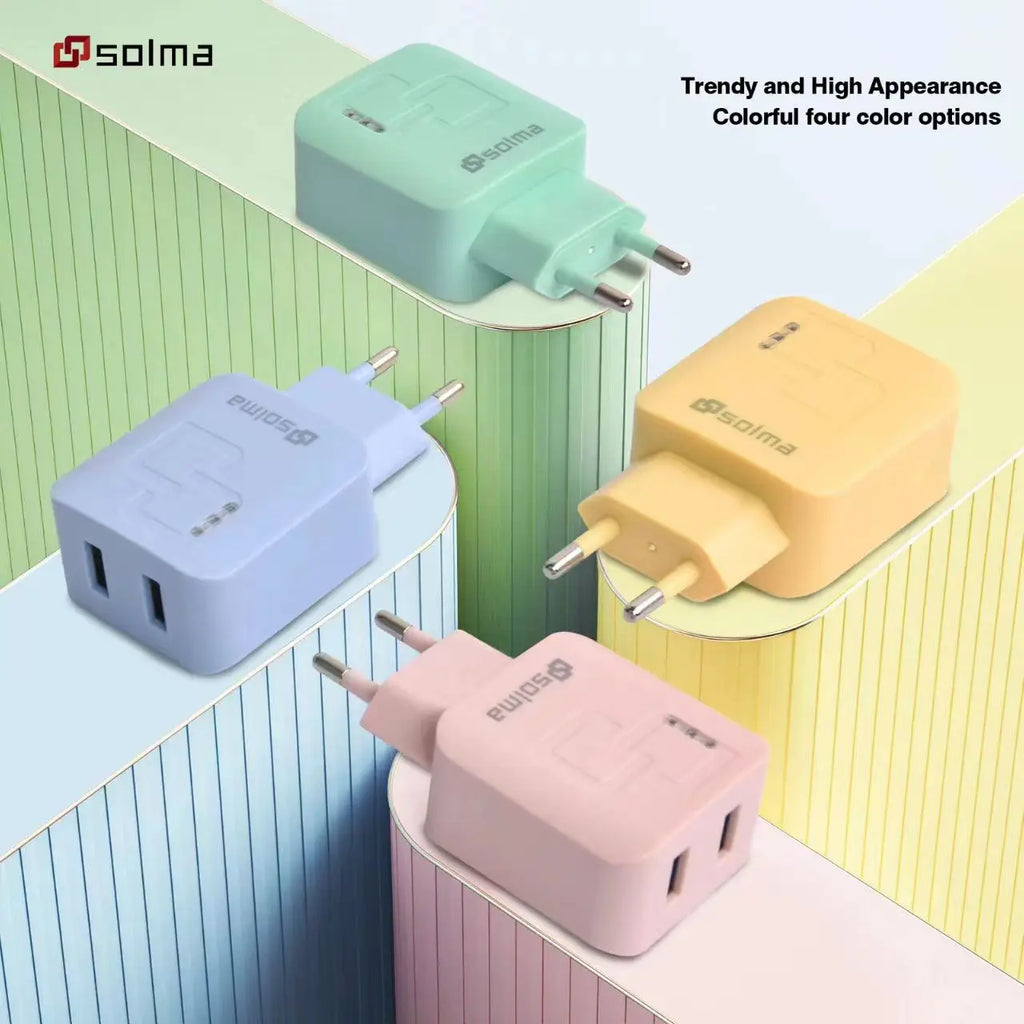 Carregador Rápido USB de Porta Dupla