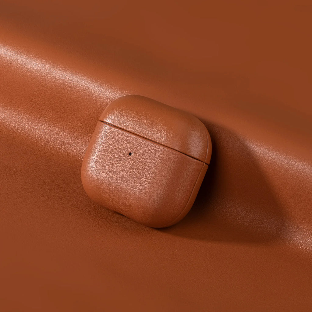 NAPPA Genuine Leather AirPods Case – Retro Cowhide Style