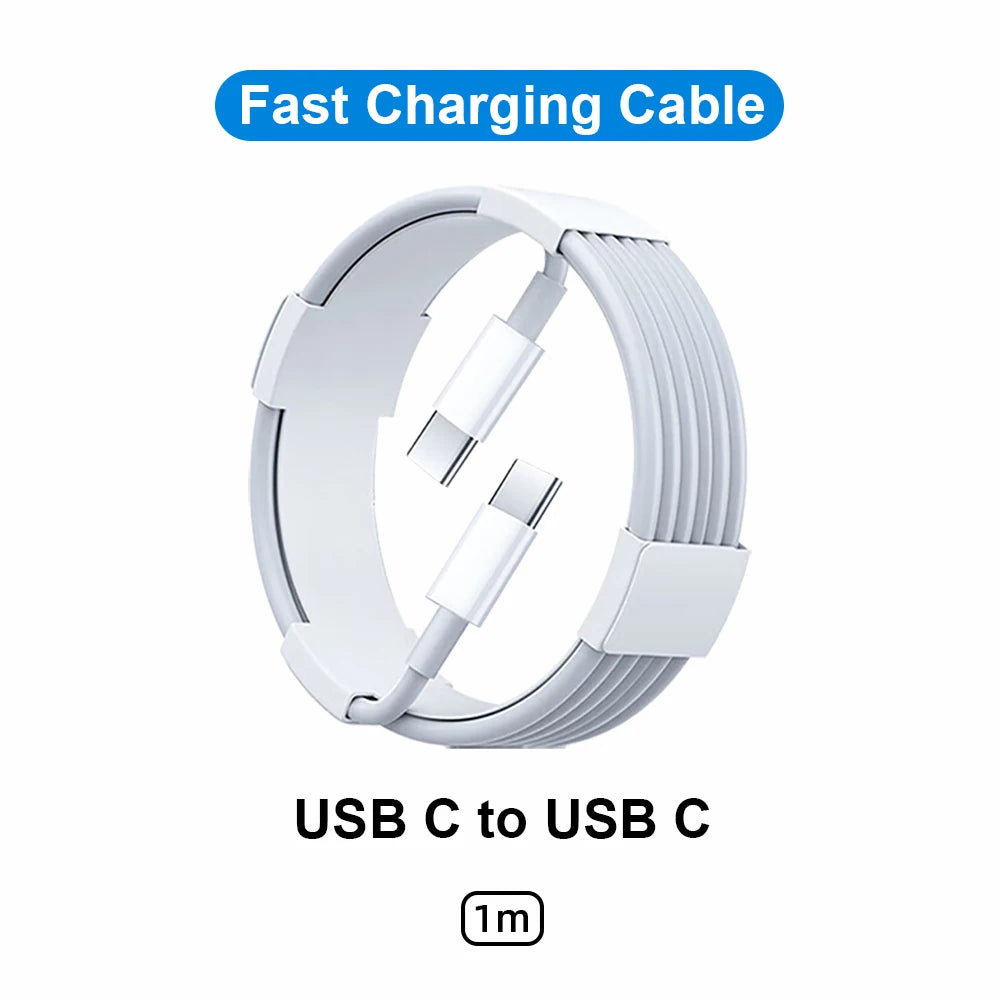 Carregador Rápido PD de 30W - Adaptador de Energia USB-C com Cabo