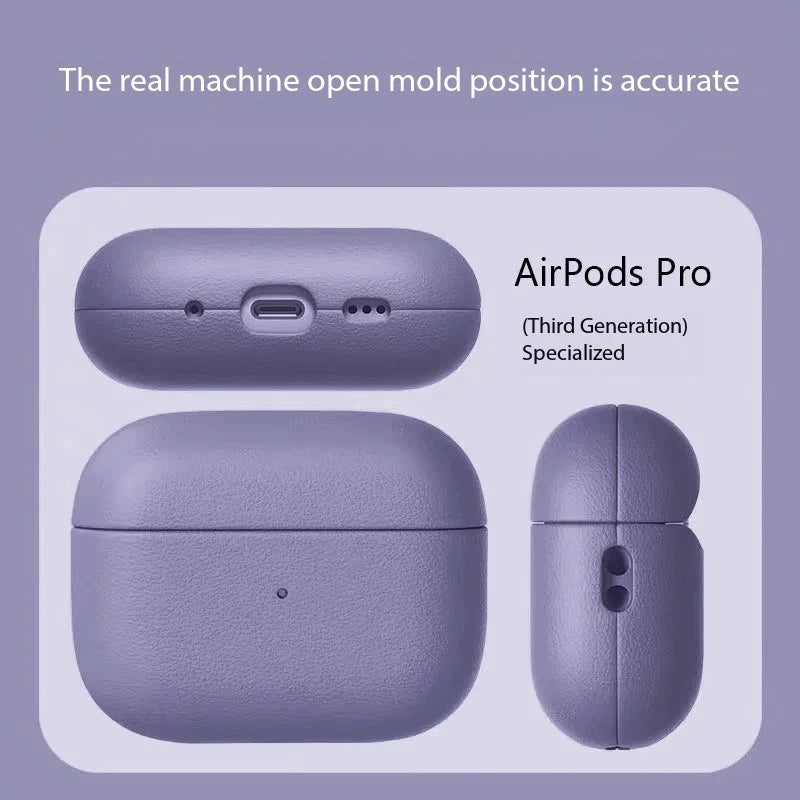 NAPPA Genuine Leather AirPods Case – Retro Cowhide Style
