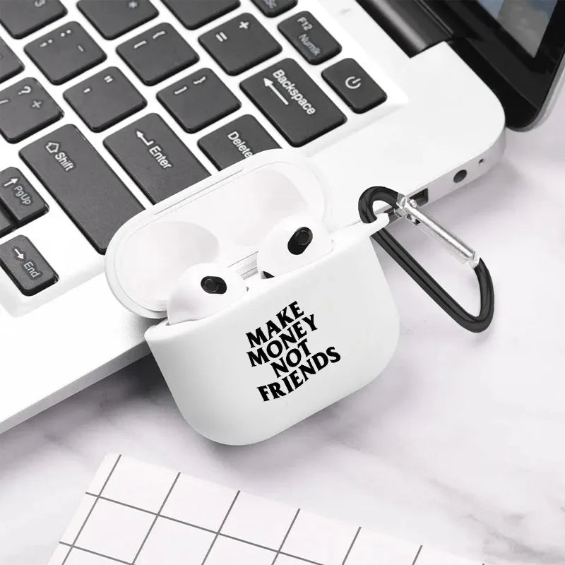 "Make Money" Graphic AirPods Case – Cool Earphone Cover