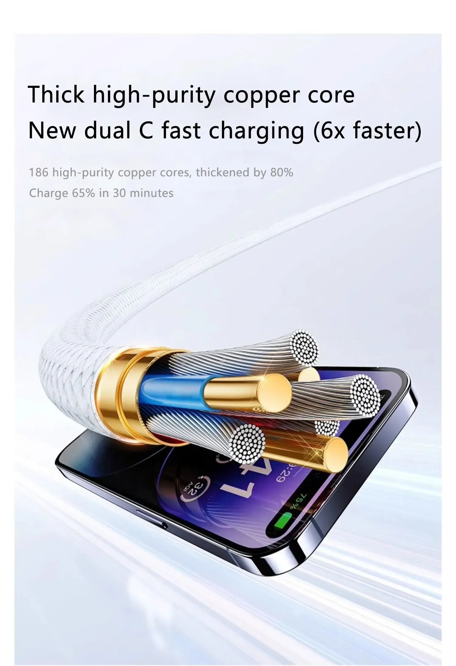 Cable 60W USB-C Fast Charging  – Braided PD